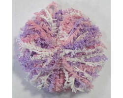Пряжа для вязания Назар-Рус 'Кроха' (100% микрополиэстер) 10х50гр/75м цв.0505 белый/розовый/лиловый