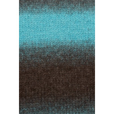 Пряжа для вязания Назар-Рус 'Орион' (40%шерсть, 45%акрил, 15%полиамид) 5х100гр/200м цв.1104 бирюза/коричневый