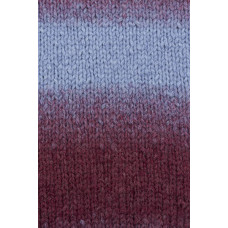 Пряжа для вязания Назар-Рус 'Орион' (40%шерсть, 45%акрил, 15%полиамид) 5х100гр/200м цв.1113 вишня/голубой