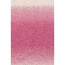 Пряжа для вязания Назар-Рус 'Орион' (40%шерсть, 45%акрил, 15%полиамид) 5х100гр/200м цв.1115 белый/розовый