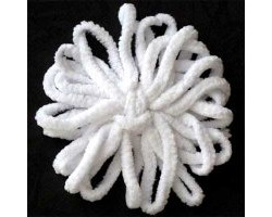 Пряжа для вязания Назар-Рус 'Плюшевая' (100%микрополиэстер) 10х50гр/38м цв.7007 белый