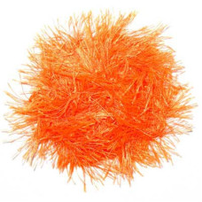 Пряжа для вязания Назар-Рус 'Травка' (100% полиэстер) 5х100гр/150м цв.2012 оранж неон