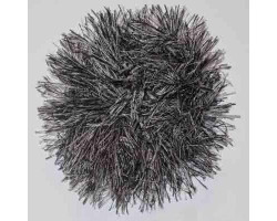 Пряжа для вязания Назар-Рус 'Травка' (100% полиэстер) 5х100гр/150м цв.2016 черн/бел