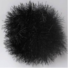 Пряжа для вязания Назар-Рус 'Травка с метанитом' (90% пэ, 10% метанит) 5х100гр/115м цв.2004 черный