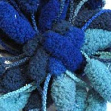 Пряжа для вязания Назар-Рус 'Верона с метанитом' (90% микрополиэстер, 10% метанит) 5х100гр/42м цв.1082 сине/голубой