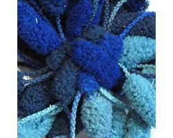 Пряжа для вязания Назар-Рус 'Верона с метанитом' (90% микрополиэстер, 10% метанит) 5х100гр/42м цв.1082 сине/голубой