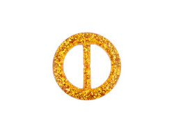 Пряжка пластмассовая арт.TBY- D1604-4 d=30мм круг цв.золото