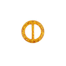 Пряжка пластмассовая арт.TBY- D1604-5 d=25мм круг цв.золото