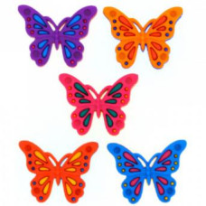 Набор пуговиц арт. 9006 Разноцветные бабочки 5 шт
