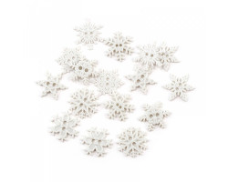 Набор пуговиц JESSE JAMES арт.2892 ASSORTED SNOWFLAKE BUTTONS-SEW THRU