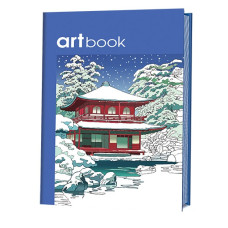 Записная книга-раскраска ARTbook. Япония (синяя) ISBN 978-5-91906-620-0 ст.24 арт.6200