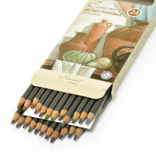 Набор цветных графитовых карандашей Сонет арт.НП.13541620 уп.24 цвета