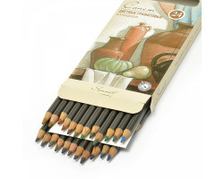 Набор цветных графитовых карандашей Сонет арт.НП.13541620 уп.24 цвета