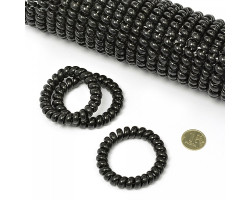 Резинка спираль для волос арт.MS.AV.R.FG08 диам.5,5 см цв.черный упак. 50 шт.