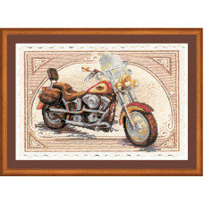 Частичная вышивка арт.СС-РТ0032 'Harley Davidson' 38x26 см