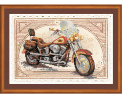 Частичная вышивка арт.СС-РТ0032 'Harley Davidson' 38x26 см