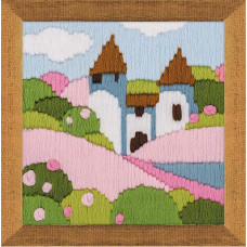 Набор для вышивания арт.CС-1572 'Розовый сад' 12х12 см