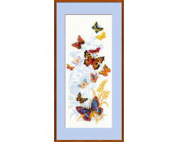 Набор для вышивания арт.СС-0902 'Бабочки России' 22x50 см