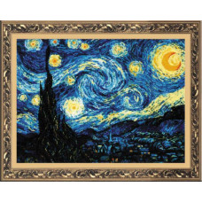 Набор для вышивания арт.СС-1088 'Ван Гог. Звездная ночь' 40x30 см