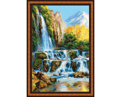 Набор для вышивания арт.СС-1194 'Пейзаж с водопадом' 40x60 см