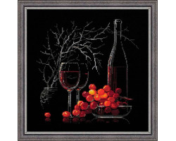 Набор для вышивания арт.СС-1239 'Натюрморт с красным вином' 30х30 см
