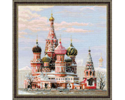 Набор для вышивания арт.СС-1260 'Москва, Собор Василия Блаженного' 40х40 см