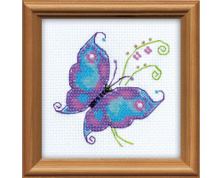 Набор для вышивания арт.СС-1264 'Чудесная бабочка' 10x10 см