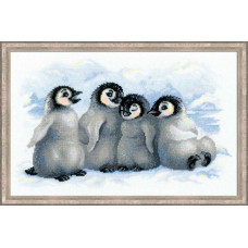 Набор для вышивания арт.СС-1323 'Забавные пингвины' 40х25 см