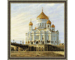 Набор для вышивания арт.СС-1371 'Москва ,Храм христа Спасителя' 40х40 см