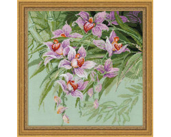Набор для вышивания арт.СС-1401 'Тропические орхидеи' 34х34 см