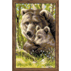 Набор для вышивания арт.СС-1438 'Медведица с медвежонком' 22х38 см