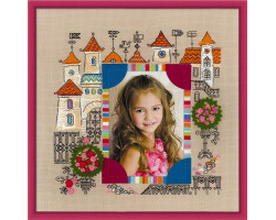 Набор для вышивания арт.СС-1580 'Панно для фотографии 'Замок принцессы'' 30х30 см