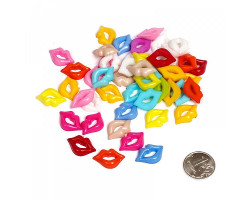 Пластиковые губы для игрушек арт.7709067 1,7см, ассорти