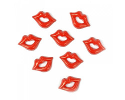 Пластиковые губы для игрушек арт.TBY.D1 цв.красный упак 200шт.