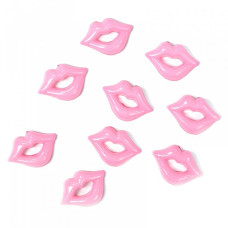 Пластиковые губы для игрушек арт.TBY.D1 цв.розовый упак 200шт.