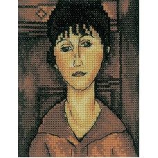 Набор для вышивания арт.РТ-ЕH337 'Портрет девушки' 10х13 см
