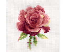 Набор для вышивания арт.РТ-H168 'Роза красная' 10х10 см