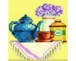 Набор для вышивания арт.РТ-H198 'Утренняя чашка чая' 10х10 см