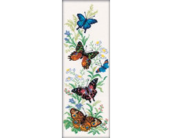 Набор для вышивания арт.РТ-M147 'Порхающие бабочки' 16x45 см