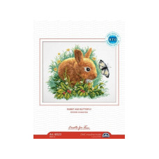 Набор для вышивания арт.РТ-M323 'Кролик и бабочка' 30x35 см