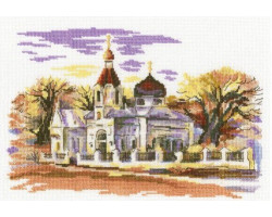 Набор для вышивания арт.РТ-M366 'Церковь Св.Марии Магдалины' 24х17 см