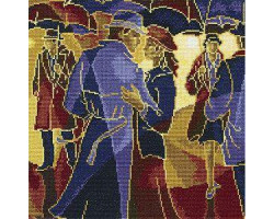 Набор для вышивания арт.РТ-M378 'Солнечный дождь' (24х24см Аида 16,бежевая) 24x24 см