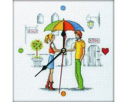 Набор для вышивания арт.РТ-M40002 'Встреча под зонтом' 25x25 см