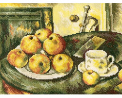 Набор для вышивания арт.РТ-M411 'Натюрморт с яблоками' 24х18 см