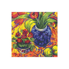 Набор для вышивания арт.РТ-M496 'Цветы и фрукты' 26x26 см