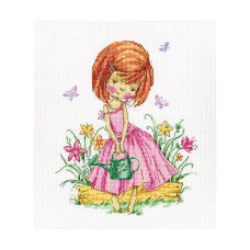Набор для вышивания арт.РТ-M513 'Бабочки в моем саду' 23x26 см