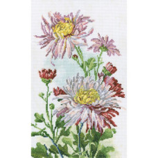 Набор для вышивания арт.РТ-M517 'Розовые хризантемы' 20х32 см