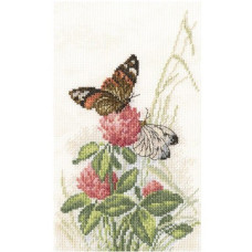 Набор для вышивания арт.РТ-M521 'Бабочки на клевере' 14x23 см