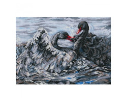Набор для вышивания арт.РТ-M557 'Два черных лебедя' 40x28 см