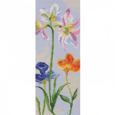Набор для вышивания арт.РТ-M568 'Цветы радуги' 15х38 см